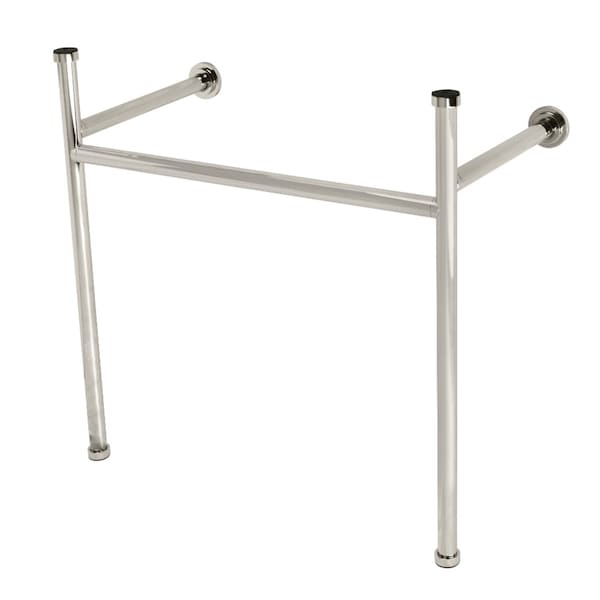 Stainless Steel Console Sink Legs, Polished Nickel